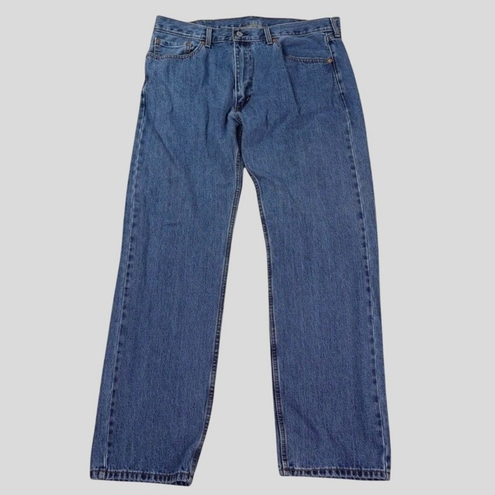 Levi's 505 Regular Fit Jeans Men 40x34 Blue Straight Leg Denim